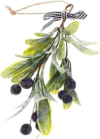 Artificial Christmas Branch with Berries Teardrop Swag Decor