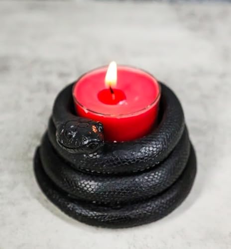 Ebros Gift Coiled Snake Tea Light Votive Candle Holder 2