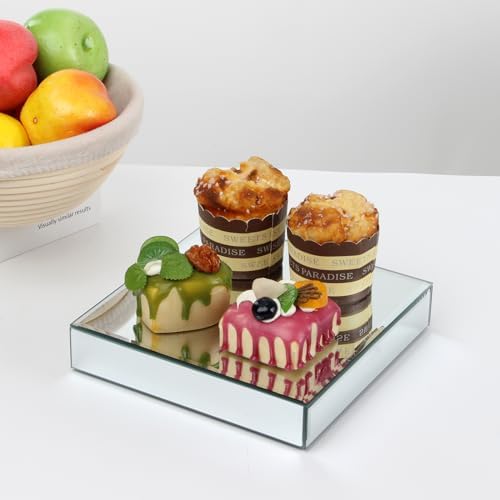 Silver Mirror Display Riser Stand Set 3 Sizes