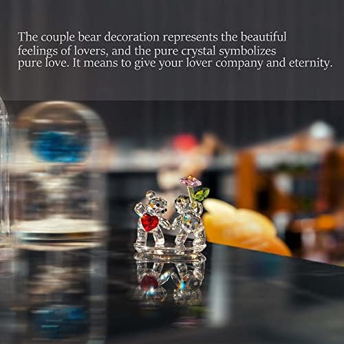 HD Crystal Butterfly and Bear Figurine Set