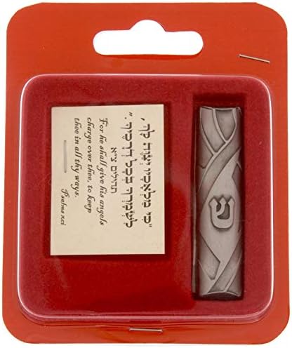 Meir Cohen Pewter Mezuzah Case with Shin