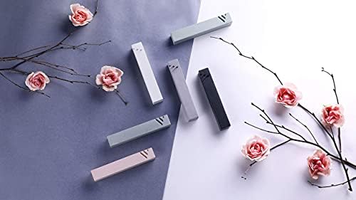 Modern Mezuzah Case Handmade - Cement Minimalist Design with Subtle Shin Gray
