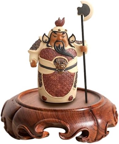 GOLDYWENDY Asian Style Wooden Pedestal Stand Decor