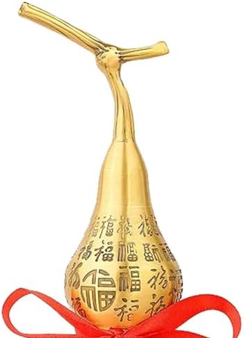 Fenteer Feng Shui Brass Gourd Table Ornament 16cm