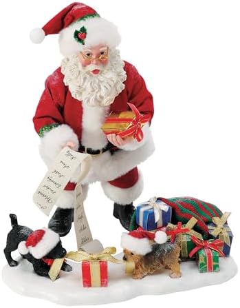 Department 56 Possible Dreams Santa and Puppies Figurine Set