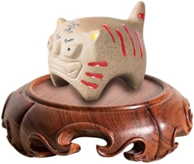 GOLDYWENDY Asian Style Wooden Pedestal Stand Decor