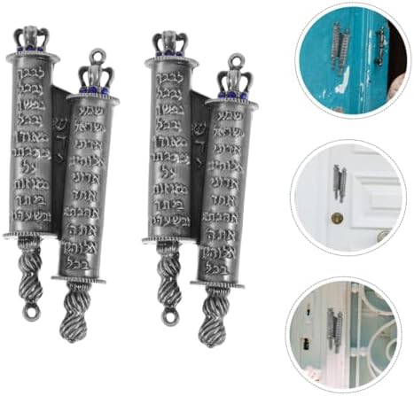 Sturdy Metal Mezuzah with Engraved Blessing Home Decor