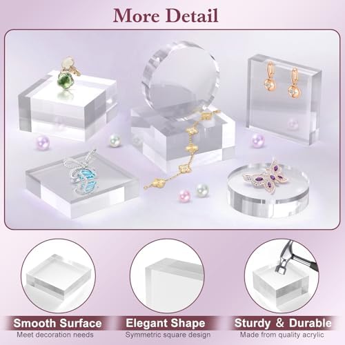 8 Piece Acrylic Base Stand for Display