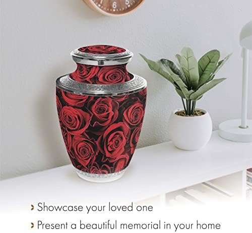 Crimson Rose Cremation Urn for Women