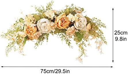 Artificial Peony Arch Swag 295 Inch Silk Floral Decor
