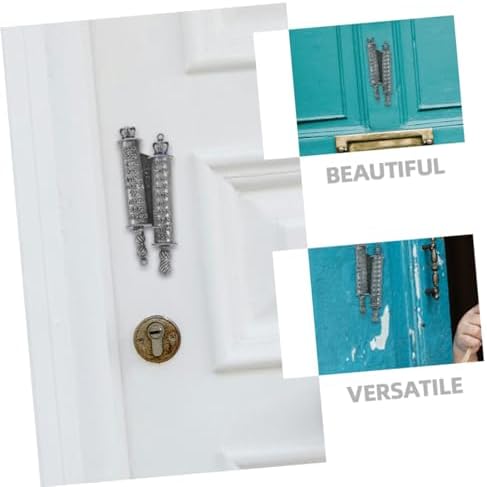 VALICLUD Metal Mezuzah Scroll Door Plaque 2-Piece Set