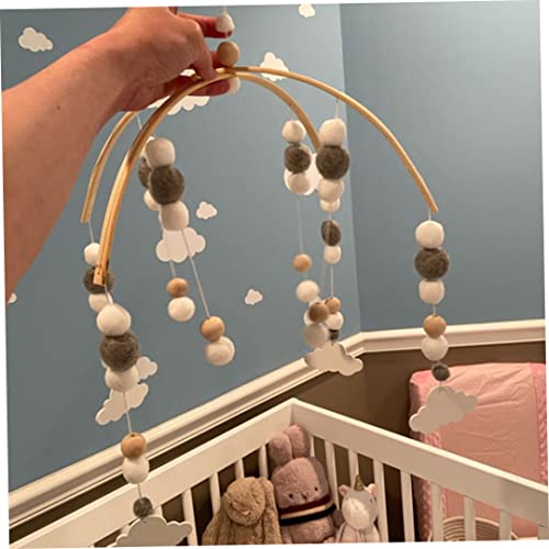 Wooden Bead Wind Chime Baby Crib Mobile Hanging Decor