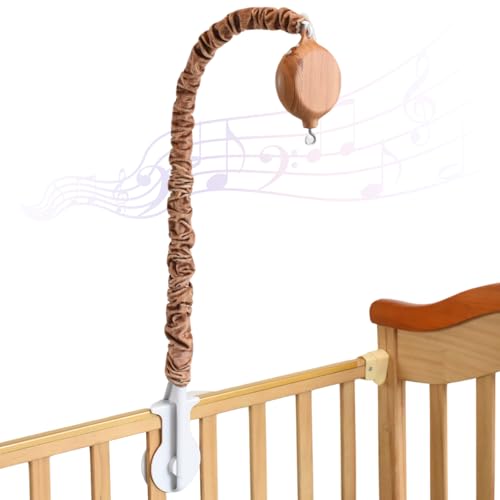 Baby Crib Mobile 26 Inch Safe Wood Grain Imitation Decor