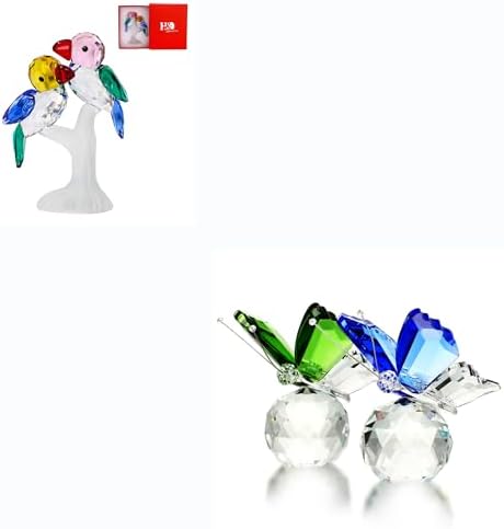 HD Butterfly Bird Crystal Figurine Set