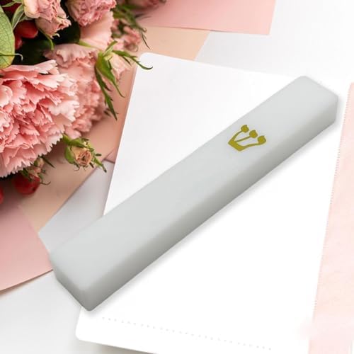 White Acrylic Mezuzah Case for Home Decor