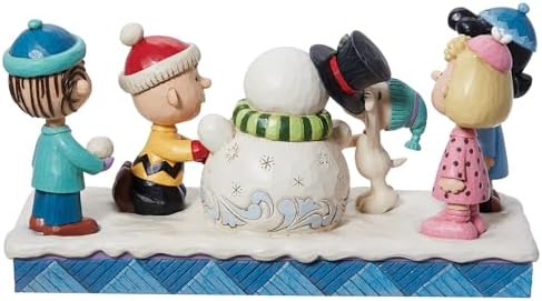 Enesco Jim Shore Peanuts Gang Snowman Figurine