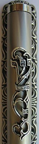 Ornamental Pewter Mezuzah Case 5 Inch from Israel