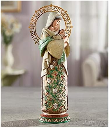 Madonna Child Seasonal Figurine - Winter Design 1025-Inch