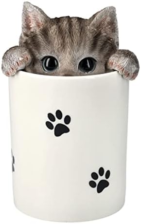 Pacific Giftware Grey Cat Treat Storage Jar