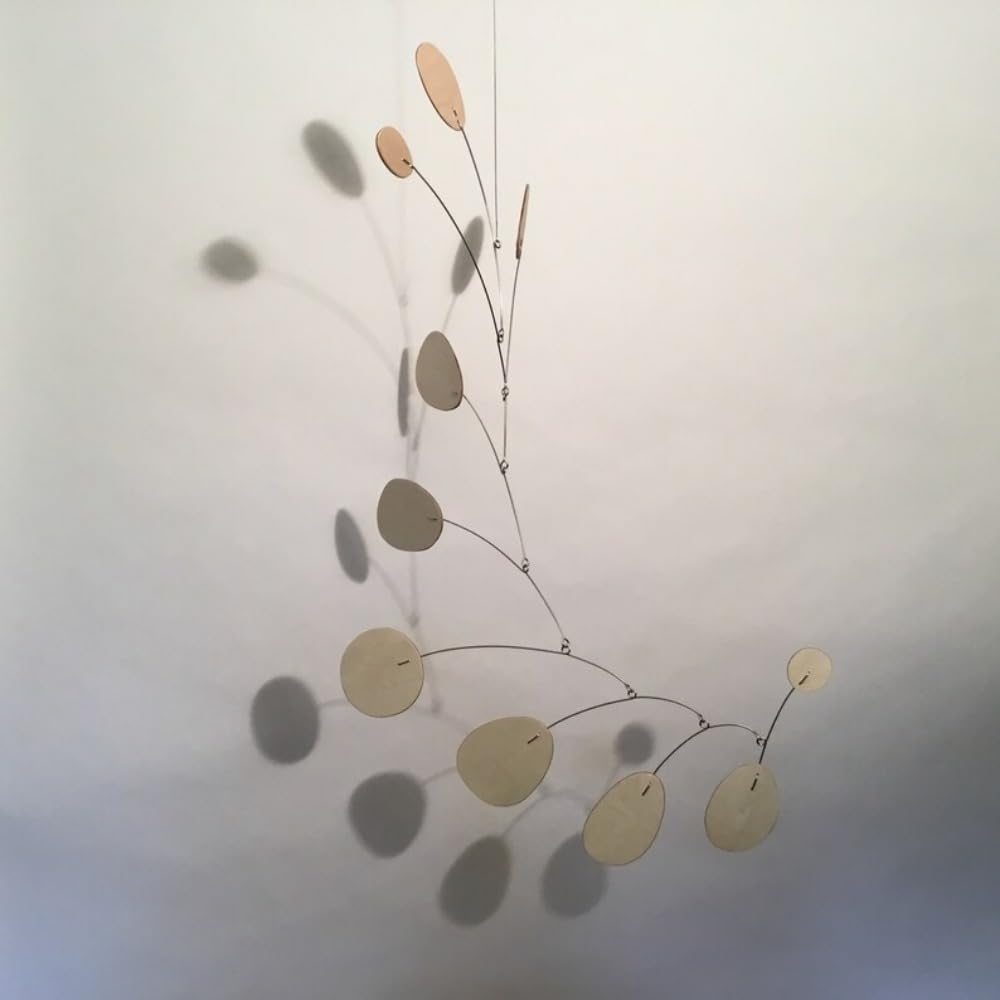 Modern Wood Art Hanging Mobile 21x27 In