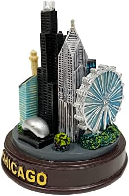 Chicago Skyline Paperweight Sculpture