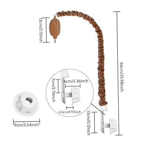 Baby Crib Mobile 26 Inch Safe Wood Grain Imitation Decor