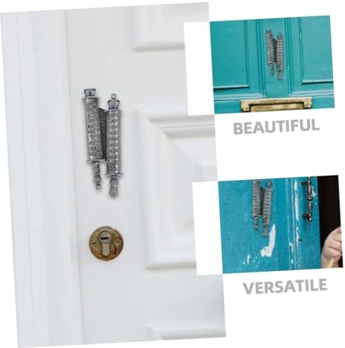 Sturdy Metal Mezuzah with Engraved Blessing Home Decor