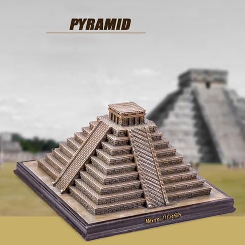 Mysterious Mayan Pyramids Statue Figurine Resin Craft Home Decoration