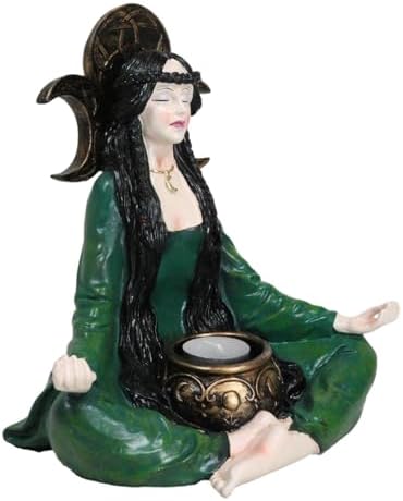 Ebros Gift Wicca Grand High Witch Votive Candle Holder