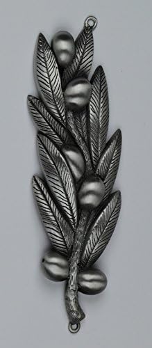 The Olive Branch Shalom Mezuzah Pewter Decor