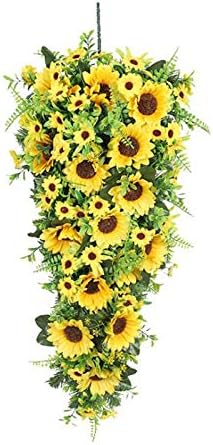 Belupai 276in Artificial Sunflower Swag Decor