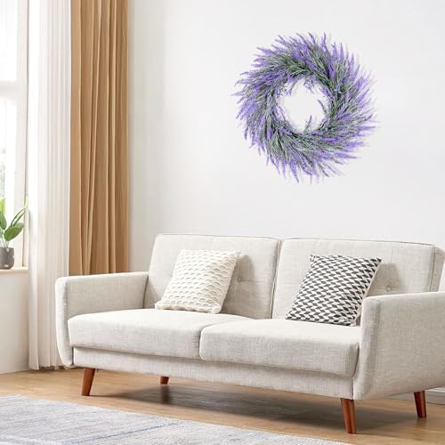Summer Lavender Door Wreath 20 Inch Front Decor