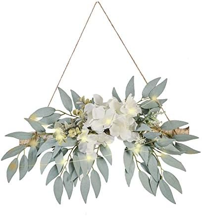 EESLL Artificial Hydrangea Swag Wall Decor