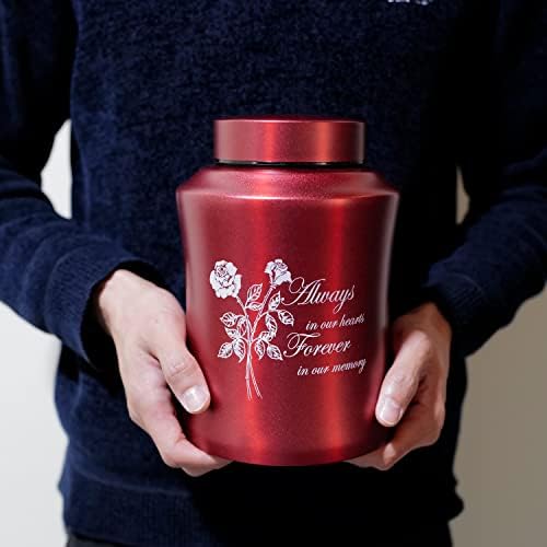 Large Cremation Urns for Adult Ashes Rose of Love Design