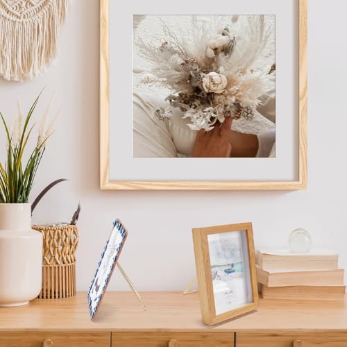 Fingerinspire 12pcs Photo Frame Easel Back Stand with 24pcs Screws