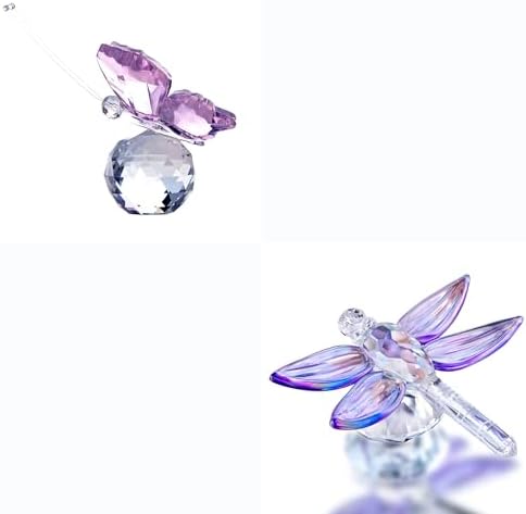 HD HYALINE DORA Crystal Butterfly Figurine with Crystal Ball Base