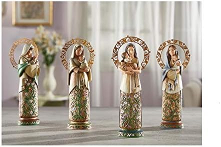 Madonna Child Seasonal Figurine - Winter Design 1025-Inch