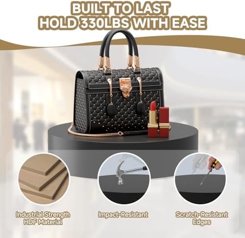 Round Mannequin Display Pedestal Stand Black 23659