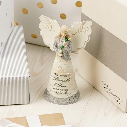 82348 Strength and Healing Angel Figurine 65 Inch White