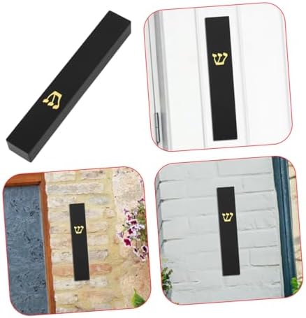 Amosfun 2pcs Resin Mezuzah Case with Scroll Door Decor