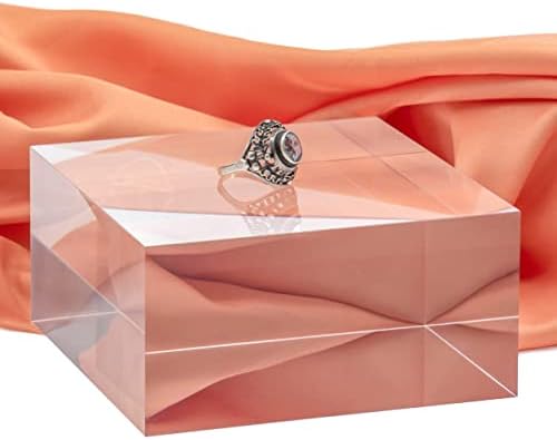 Red Co Clear Acrylic Cube Jewelry Display Stand
