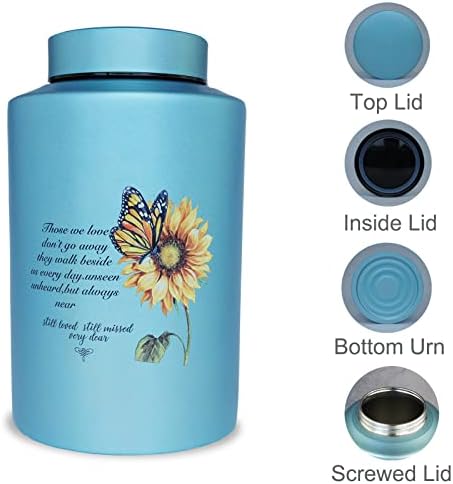 Large Sunflower Cremation Urn for Human Ashes