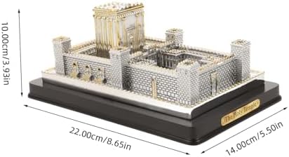 Amosfun Miniature Jerusalem Temple Resin Decor Figurine Set