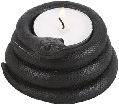 Ebros Gift Coiled Snake Tea Light Votive Candle Holder 2