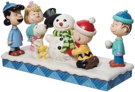 Enesco Jim Shore Peanuts Gang Snowman Figurine
