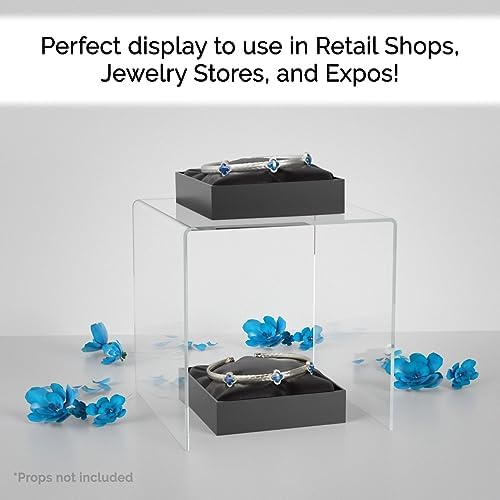 Marketing Holders 6 Pack Clear Acrylic Riser Display Stand