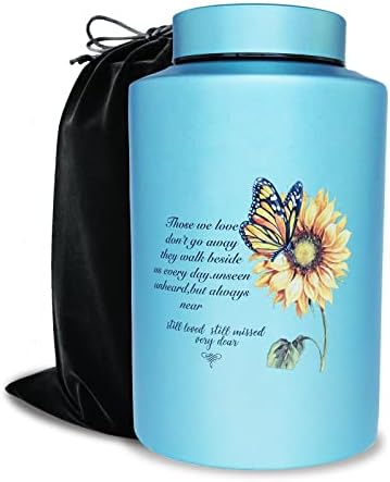 Large Sunflower Cremation Urn for Human Ashes