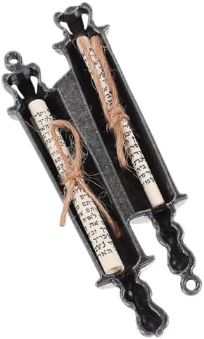 GOOHOCHY Edge Mezuzah Scroll Decorative Metal Jewish Home Decor
