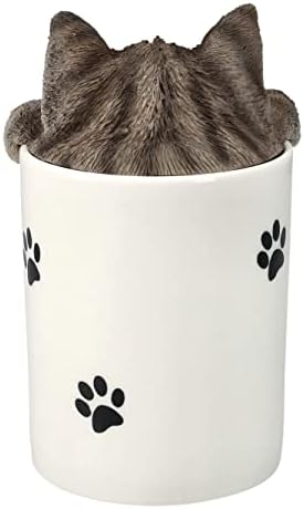 Pacific Giftware Grey Cat Treat Storage Jar