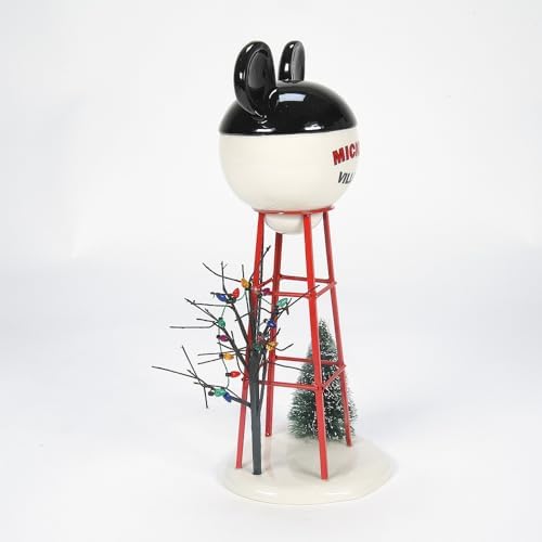 Department 56 Disney Village Mickey Water Tower Figurine 11875 Inch